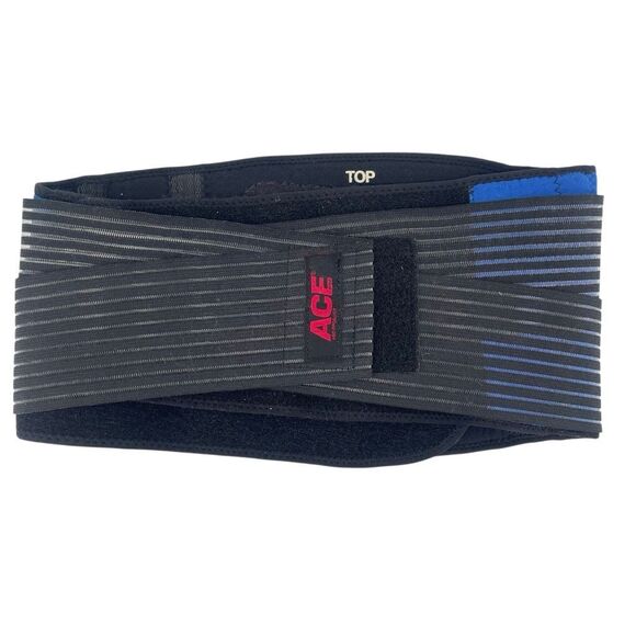 ACE Deluxe Back Stabilizer Black/Blue Unisex L/XL | Dual Strap Support Brace - Picture 12 of 13